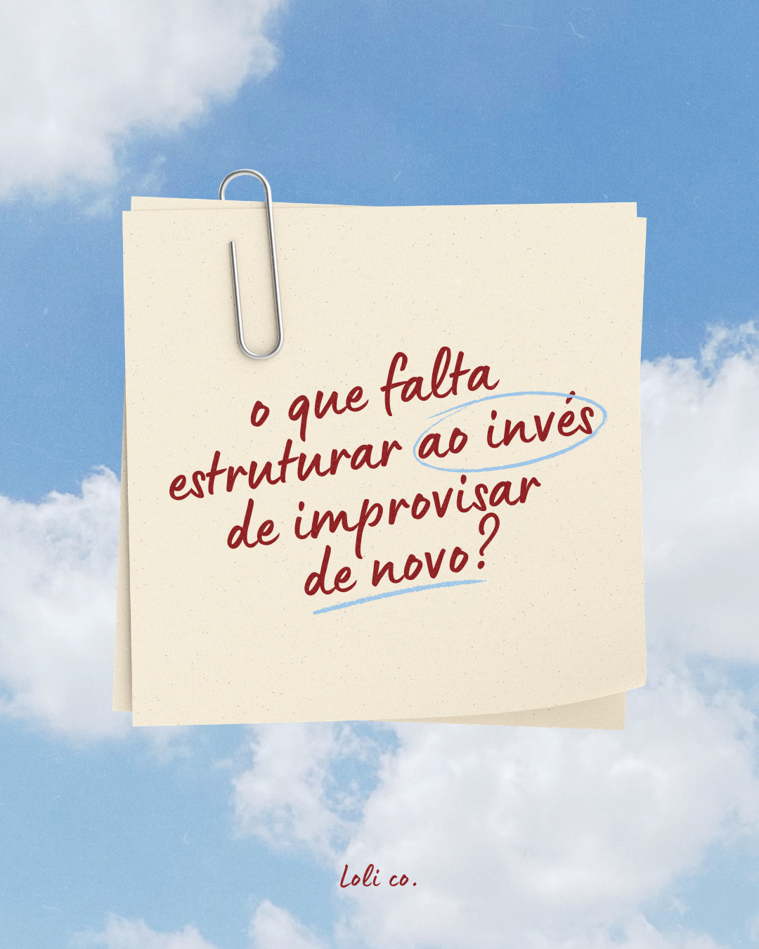Experimente se perguntar